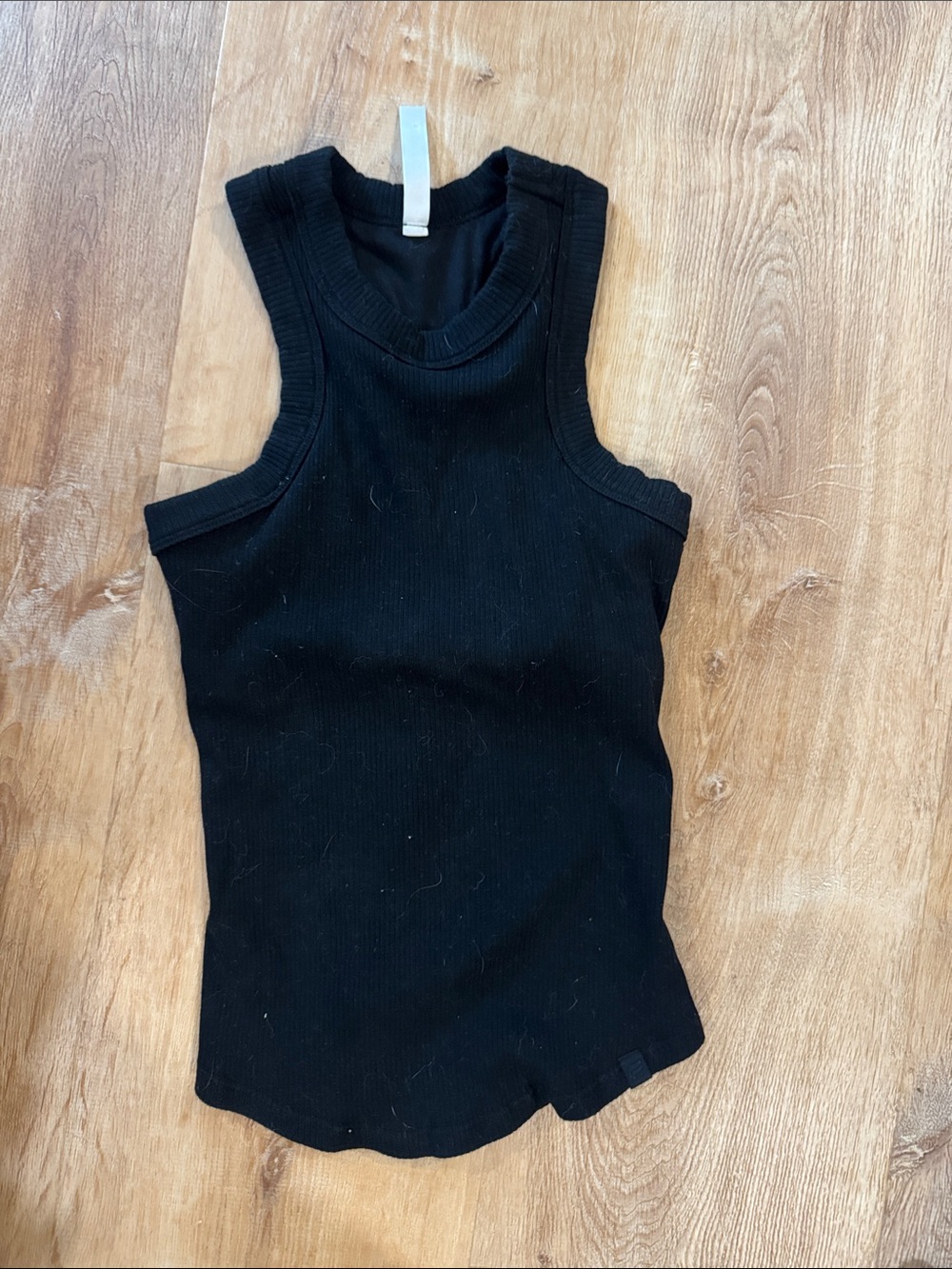 Fabletics Black Ribbed Tank Top